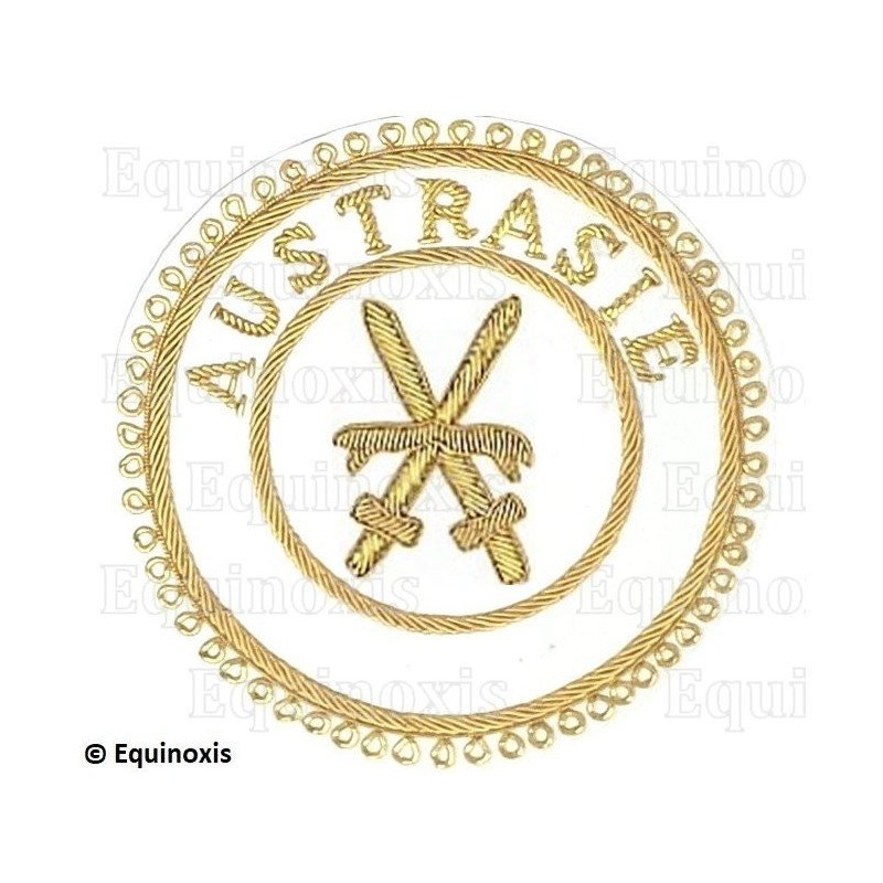 Badge / Macaron GLNF – Grande tenue provinciale – Grand Porte-Glaive – Austrasie – Brodé main